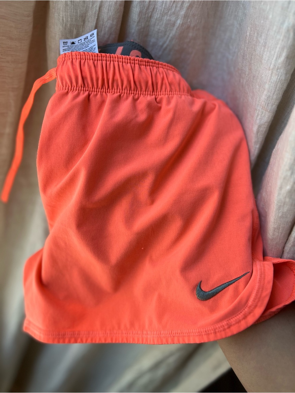 Women’s Coral Nike Dri-fit Athletic Shorts